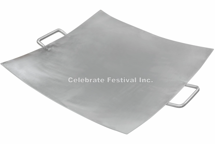 Stainless Steel Tava Platter - Square - by Celebrate Festival Inc