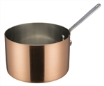 Winco Serving ware Copper-Plated Stainless Steel Mini Sauce Pans # 2 - 6 oz.