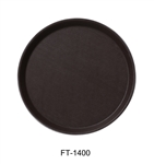 Yanco FT-1400 Serving Trays 14" Round Tray Fiber Glass Brown - by Celebrate Festival Inc