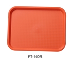 Yanco FT-14OR Serving Trays 14" X 10" Fast Food Tray Orange - by Celebrate Festival Inc