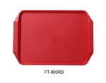 Yanco FT-803RD Serving Trays Fast Food Tray with Handle Red - by Celebrate Festival Inc