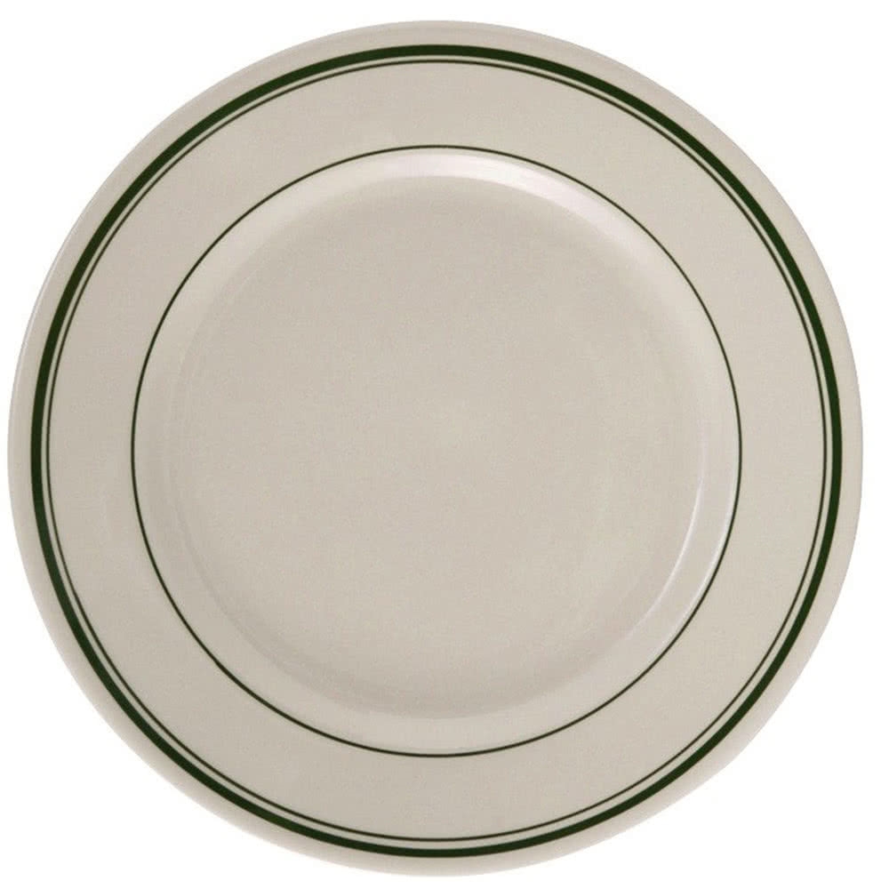 Yanco GB-7 Green Band 7.125" Round Plate - by Celebrate Festival Inc