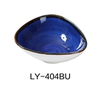 Yanco LY-404BU Lyon Blue Collection 4.75" Triangle Sauce Bowl - by Celebrate Festival Inc