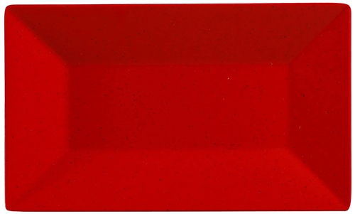 Yanco ME-212 Mexico Plate, Rectangular, 12" Length, 7.5" Width, Melamine, Red Color - by Celebrate Festival Inc