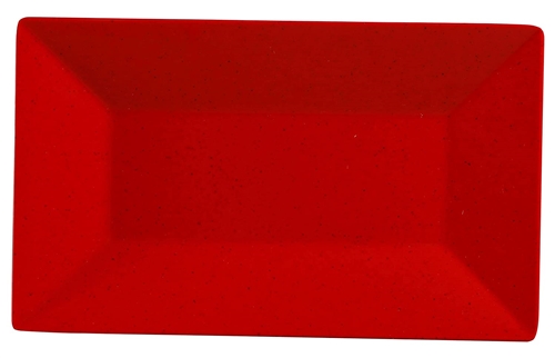 Yanco ME-214 Mexico Plate, Rectangular, 14" Length, 8" Width, Melamine, Red Color - by Celebrate Festival Inc