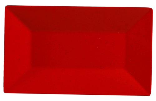 Yanco ME-216 Mexico Plate, Rectangular, 16" Length, 9.5" Width, Melamine, Red Color - by Celebrate Festival Inc