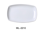 Yanco ML-2210 Mainland 9.75" Rectangular Plate with Rounded Corner - by Celebrate Festival Inc