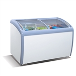 MMF-9112 Angle Curved Top Chest Freezer (Glass Arc Lid) by Atosa - made available by Celebrate Festival Inc