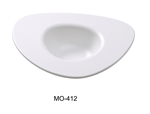 Yanco MO-412 Moderne 12" Dessert Plate 14 OZ, White, Melamine - by Celebrate Festival Inc