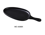 Yanco MO-808BK Moderne Pan Plate with Handle Black - by Celebrate Festival Inc