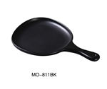 Yanco MO-811BK Moderne Pan Plate with Handle Black - by Celebrate Festival Inc