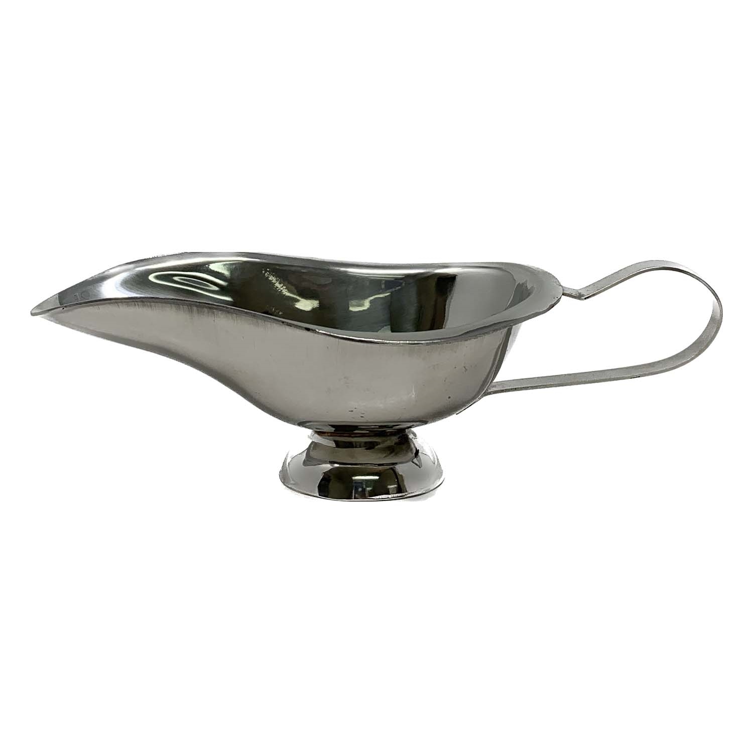 Stainless Steel  Sauce Boat, Saucier with Ergonomic Handle and Big Dripless Lip Spout, Commercial Quality Sauce Boat 5 oz