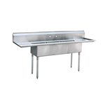 Stainless Steel Compartment Sink by Atosa - Made available by Celebrate Festival Inc