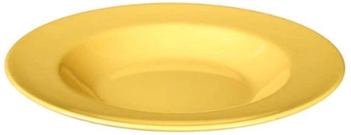 Yanco MS-5811YL Mile Stone Pasta Bowl, 16 OZ Capacity, 1.5" Height, 11" Diameter, Melamine, Yellow - by Celebrate Festival Inc
