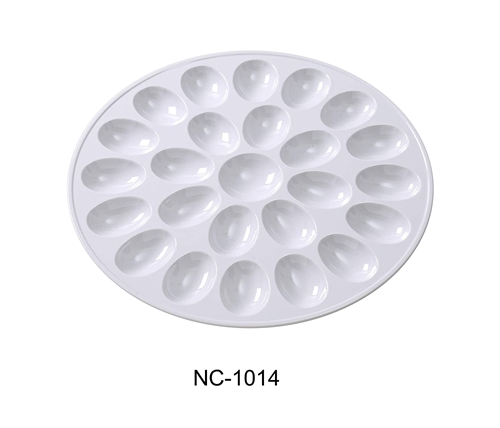 Yanco NC-1014 Accessaries 12.5" EGG HOLDER, Holds 24 Eggs, Melamine, White Color, Pack of 12,(1 Dz)