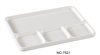 Yanco NC-7521 Compartment Collection Divided Compartment, Round, Melamine - by Celebrate Festival Inc