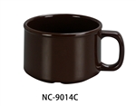 Yanco NC-9014C Sesame Chocolate Soup Mug, 12 oz, Melamine - by Celebrate Festival Inc