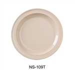 Yanco NS-109T Nessico Round Dinner Plate, 9" Diameter, Melamine, Tan Color - by Celebrate Festival Inc