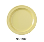 Yanco NS-110Y Nessico Round Dinner Plate, Melamine, Yellow Color - by Celebrate Festival Inc