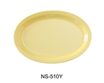 Yanco NS-510Y Nessico Oval Platter with Narrow Rim, Melamine, Yellow Color - by Celebrate Festival Inc