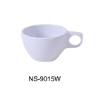 Yanco NS-9015W Nessico Short Coffee/Tea Cup, 7 OZ, Melamine, White Color - by Celebrate Festival Inc