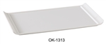 Yanco OK-1313 Osaka-2 Display Plate, Rectangular, Melamine, White Color - by Celebrate Festival Inc