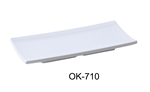 Yanco OK-7010 Osaka-2 Sushi Plate, Melamine, White Color - by Celebrate Festival Inc