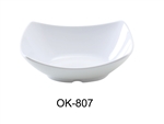 Yanco OK-807 Osaka-1 Bowl, Rectangular, 12 OZ, Melamine, White Color - by Celebrate Festival Inc