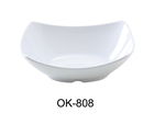 Yanco OK-808 Osaka-1 Bowl, Rectangular, 20 OZ, Melamine, White Color - by Celebrate Festival Inc