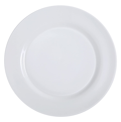 Yanco PS-16 Piscataway-2 Dinner Plate, 10.5" Diameter, Porcelain, Bone White, Pack of 12 - by Celebrate Festival Inc