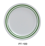 Yanco PT-109 Pine Tree Round Dinner Plate, Melamine - by Celebrate Festival Inc