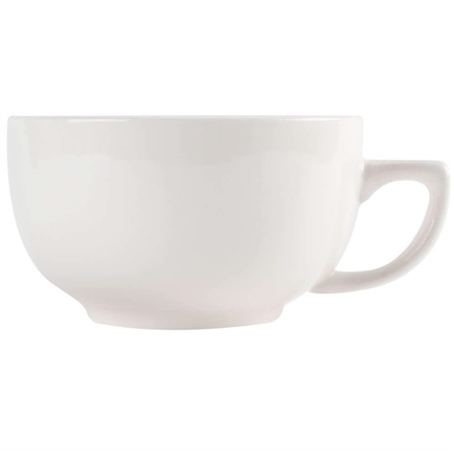 Yanco RE-56 Recovery Cappuccino Cup, 14 Oz, 4.5" Diameter, 2.5" H, China, American White, Pack of 36 - by Celebrate Festival Inc