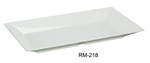 Yanco RM-218 Rome Rectangular Plate, Melamine, White Color - by Celebrate Festival Inc