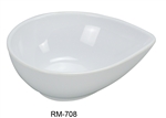 Yanco RM-708 Rome Water Drop Shape Bowl, 26 OZ, Melamine, White Color - by Celebrate Festival Inc
