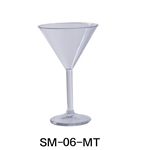 Yanco SM-06-MT Stemware Martini Glass, 6 OZ, Plastic, Clear Color - by Celebrate Festival Inc
