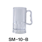 Yanco SM-10-B Stemware Beer Mug, 10 OZ, Plastic, Clear Color - by Celebrate Festival Inc