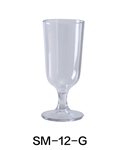 Yanco SM-12-G Stemware Goblet Glass, 12 OZ, Plastic, Clear Color - by Celebrate Festival Inc