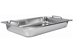 Stainless Steel Steam Pan with Handles, Full-Size by Winco