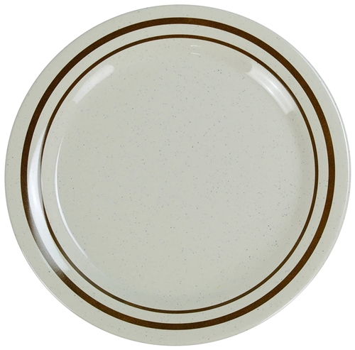 Yanco SS-109 Sesame Round Dinner Plate, 9" Diameter, Melamine, Pack of 24 - by Celebrate Festival Inc