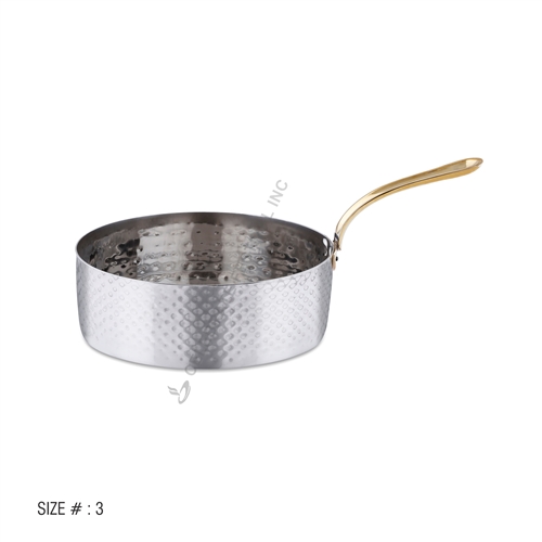 Serving ware -Steel Sauce Pan - Made available by Celebrate Festival Inc