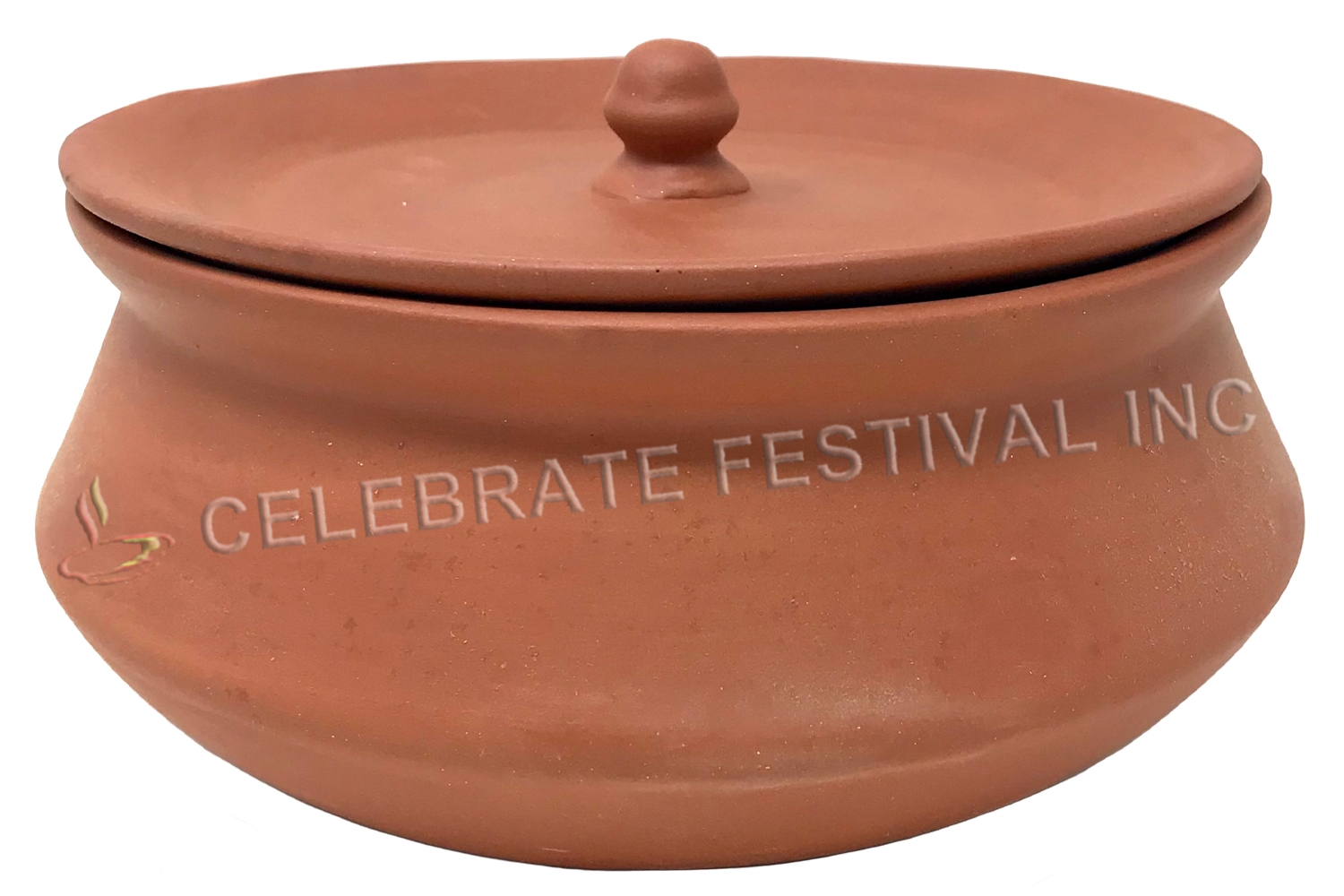 NATURAL TERRA COTTA Clay PRESSURE COOKER Teracotta with Glass Lid