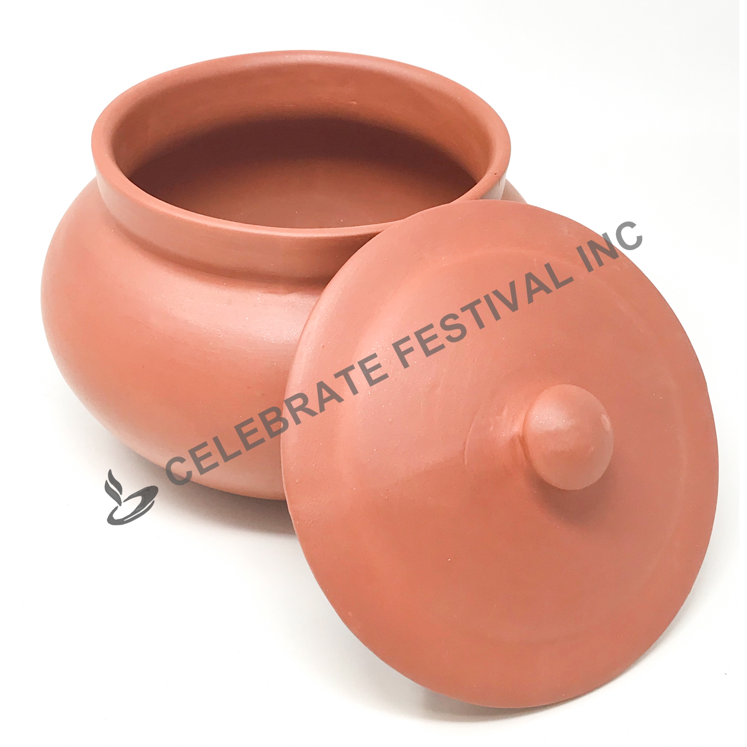 Mitti) Clay Pressure Cooker with Glass Lid (5 Litres)