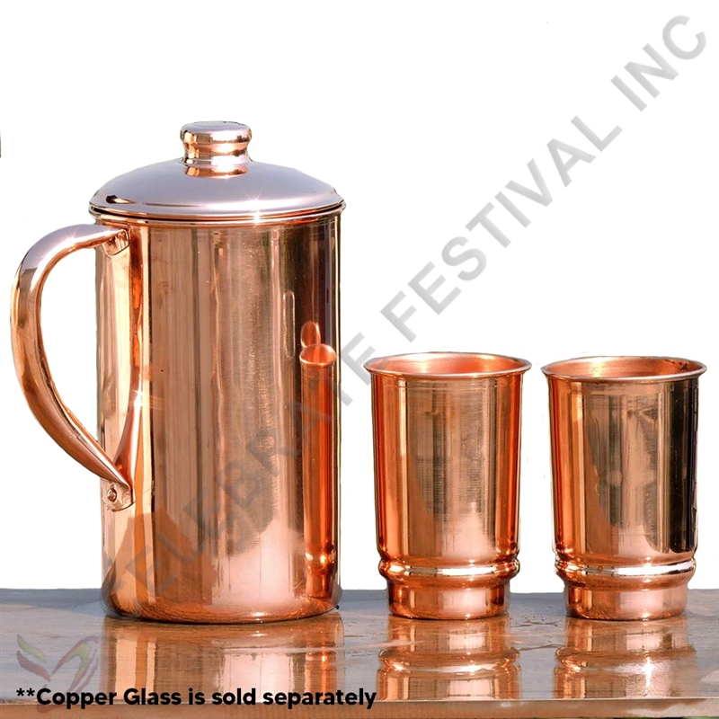 Copper Water Pitcher - By Celebrate Festival Inc