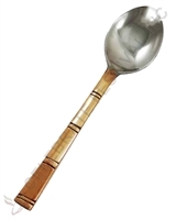 Copper Steel  Spoon - Bamboo Design (Price per Dz))- by celebrate festival inc