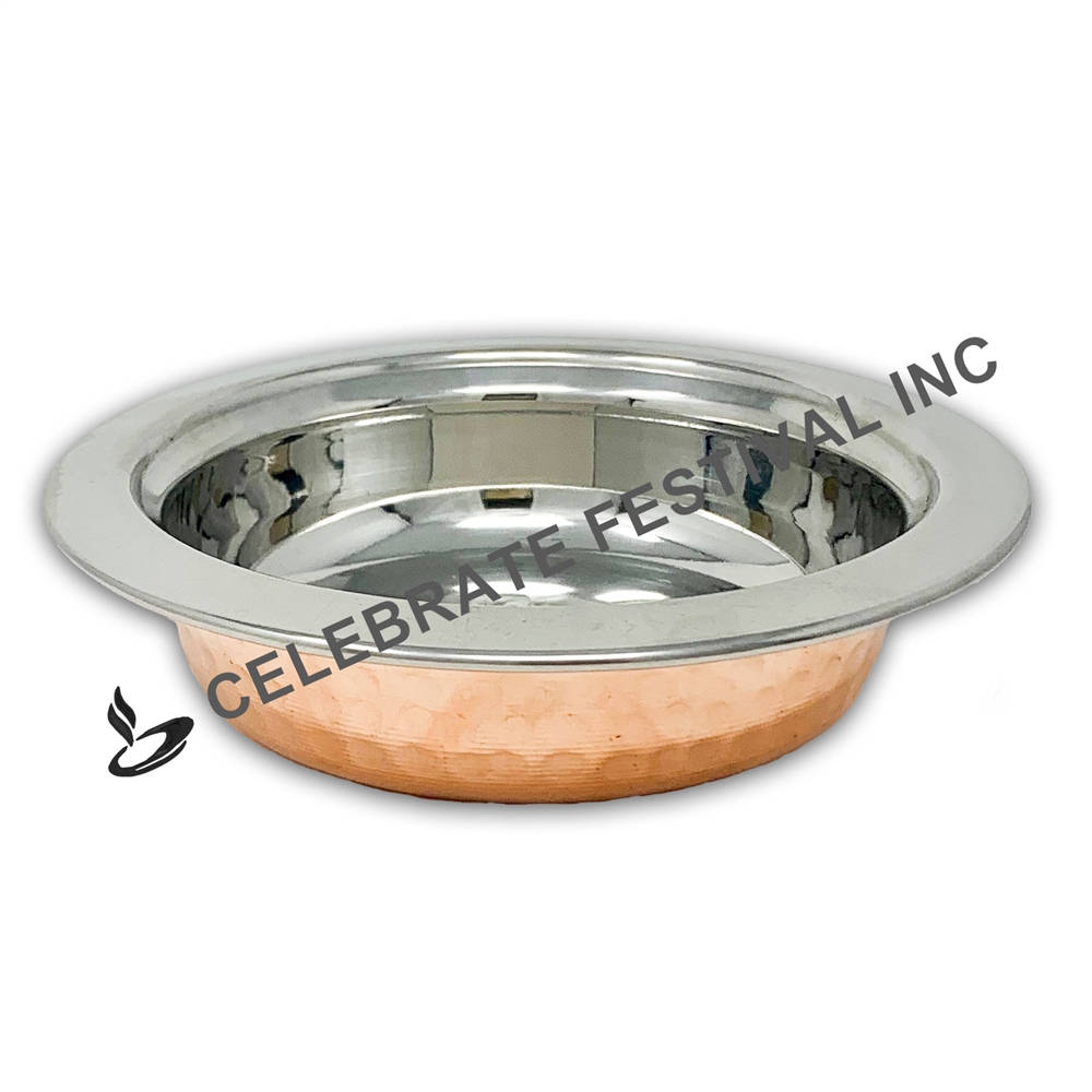 Copper Steel Round Entree Dish - 14 OZ; Approx. 7" Diameter