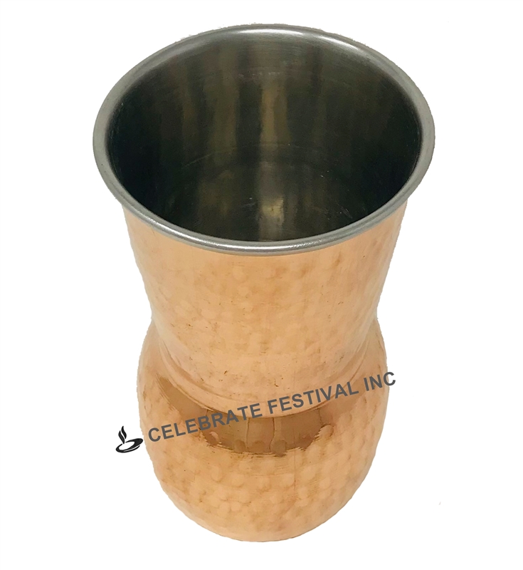 Copper/Stainless Steel Glass - 22 Oz - By Celebrate Festival Inc