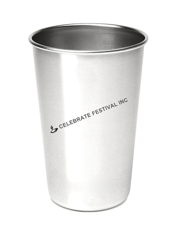 Steel Glass (with rims) - by Celebrate Festival Inc