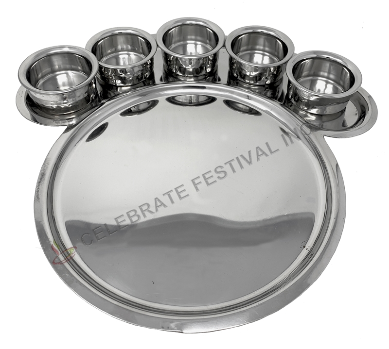 peacock Thali  (Plate) - made available by Celebrate Festival Inc