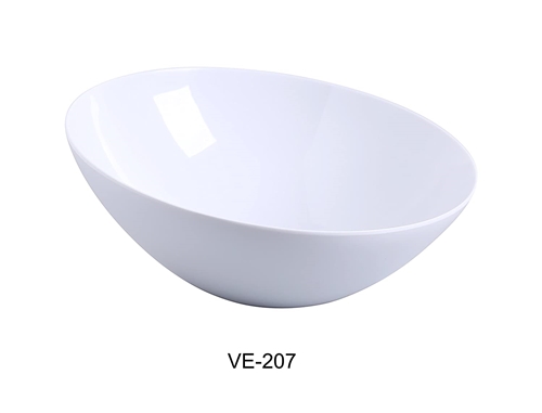 Yanco VE-207 Venice Collection 7.5" Sheer Salad Bowl 22 oz, Melamine, White Color, Pack of 48 - by Celebrate Festival Inc