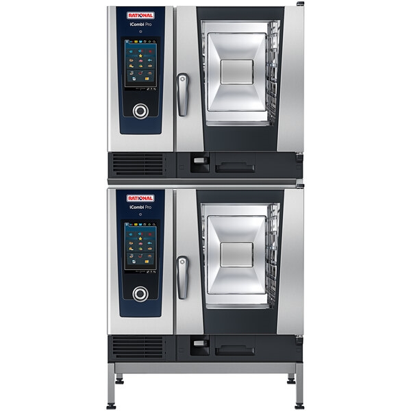 Rational Double Deck 6 Pan Half-Size Natural gas Combi Oven iCombi Pro Oven -120 V